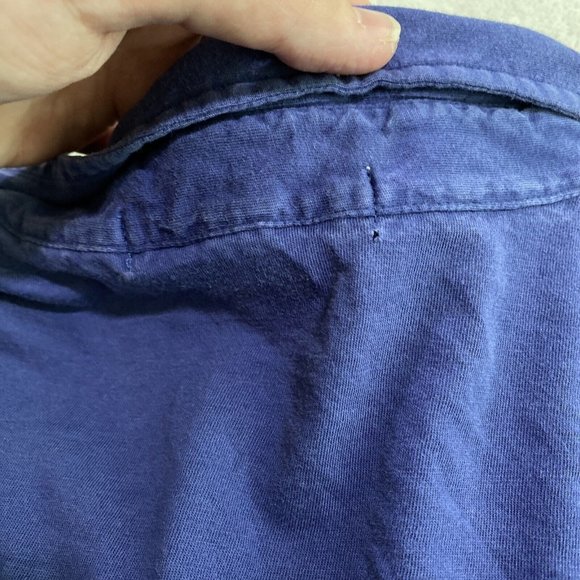 Bald Head Blues Shirt Men's Medium Blue Pima Cotton‎ Golf Polo Casual Preppy GUC - Picture 7 of 7